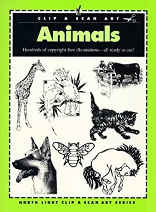Animals Paperback North Light Books Staff Clip and Scan Staff
