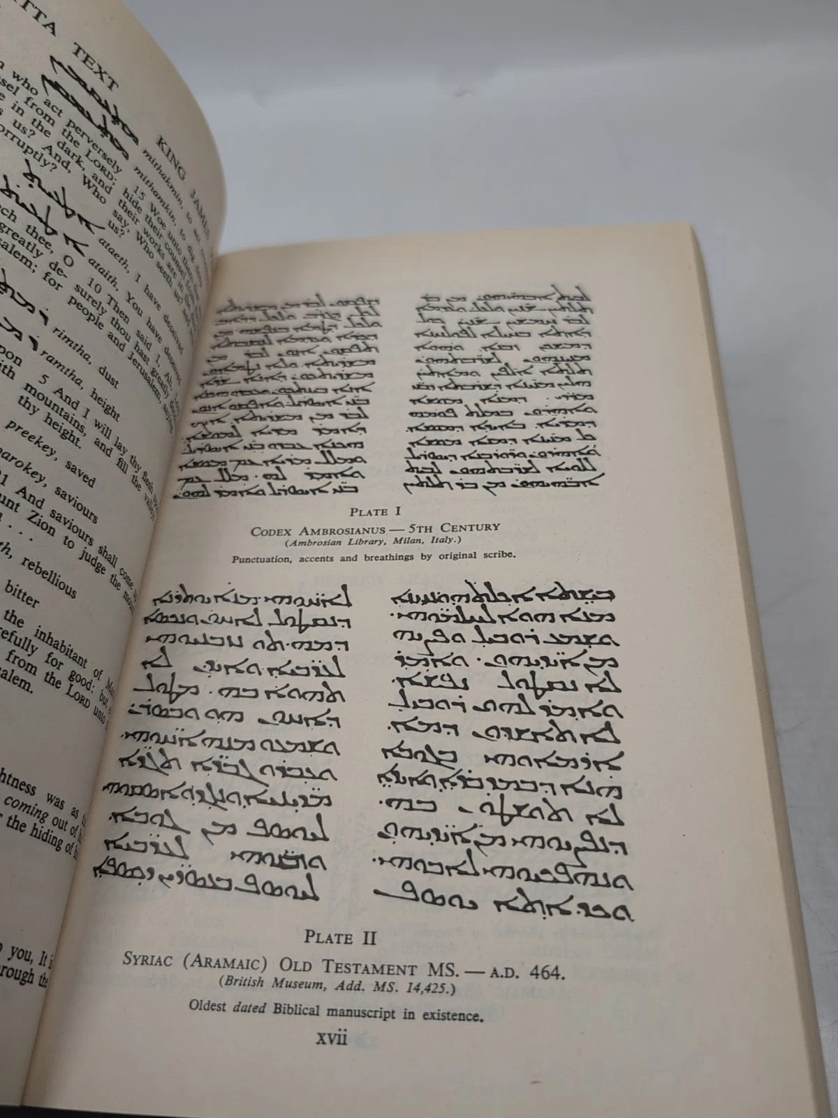 Holy Bible From the Ancient Eastern Text George M. Lamsa 1985 Paperback Aramaic