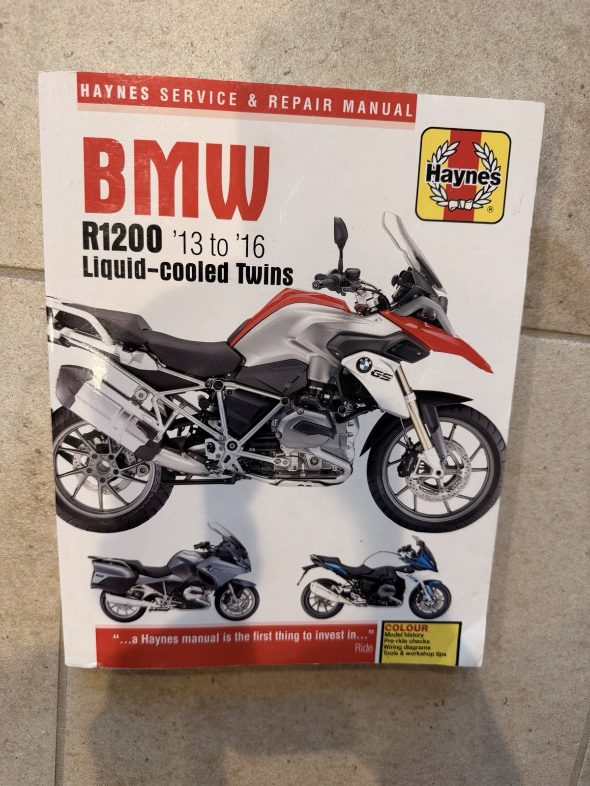 BMW R1200 Liquid-cooled Twins (13-16) Haynes Repair Manual