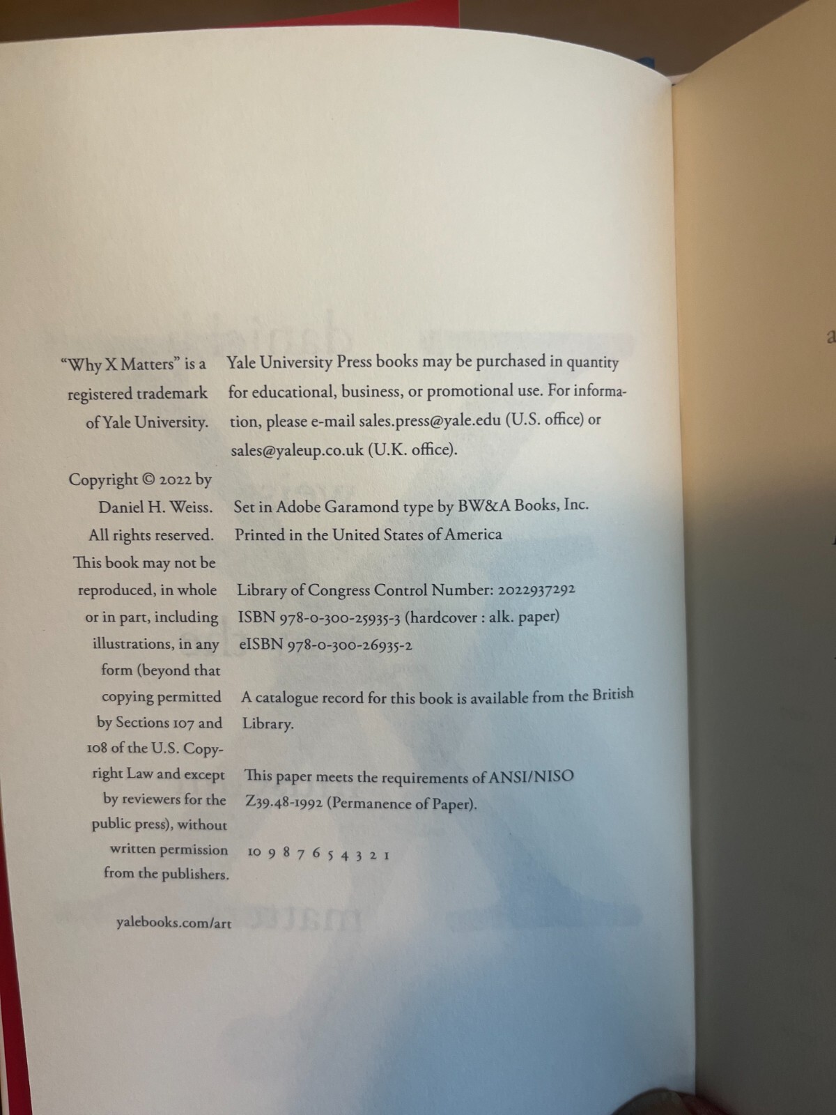 Signed Why the Museum Matters (Why X Matters S) by Daniel H. Weiss HC, 1st Ed
