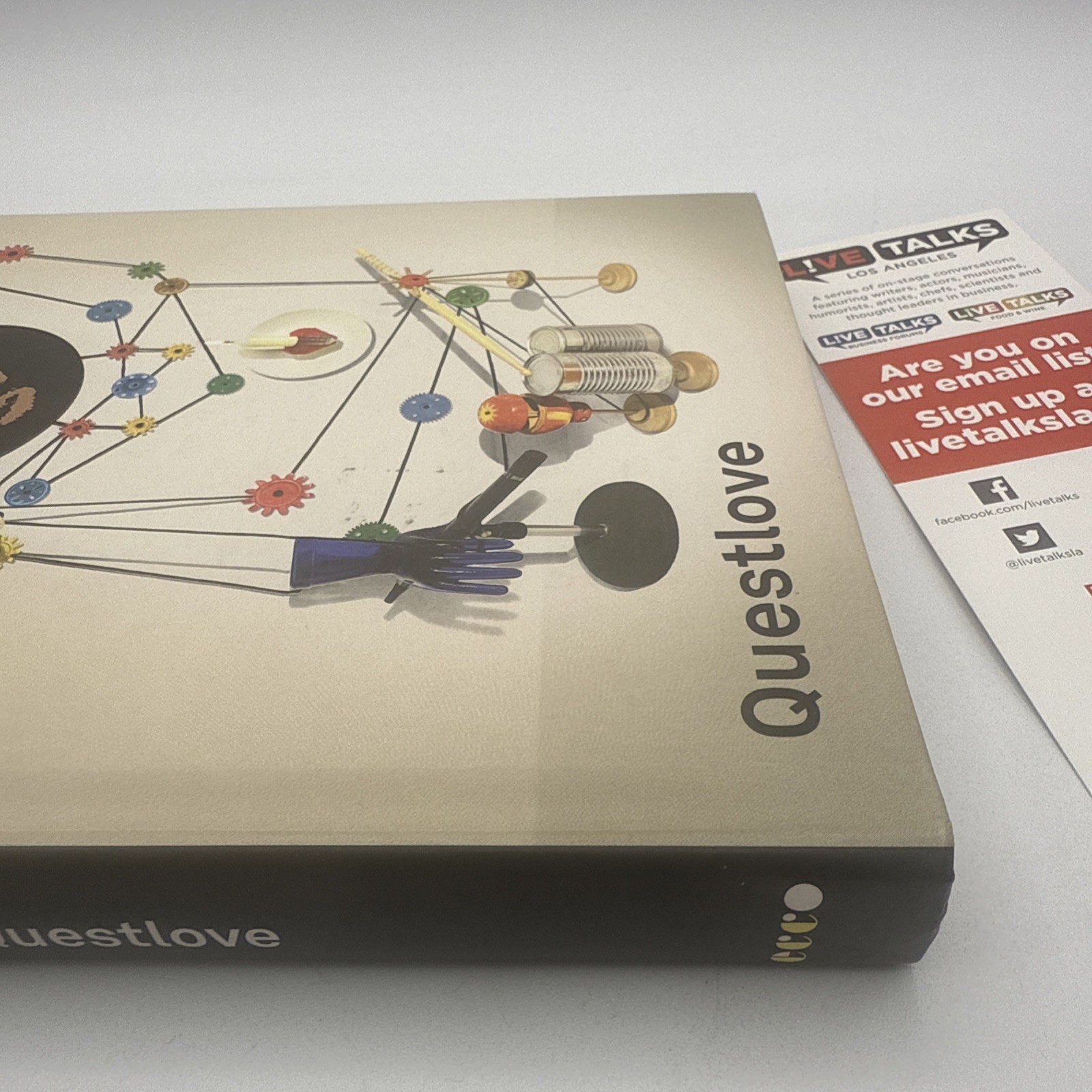 Creative Quest Questlove First Edition Hardcover Book Autographed Signed Drawing