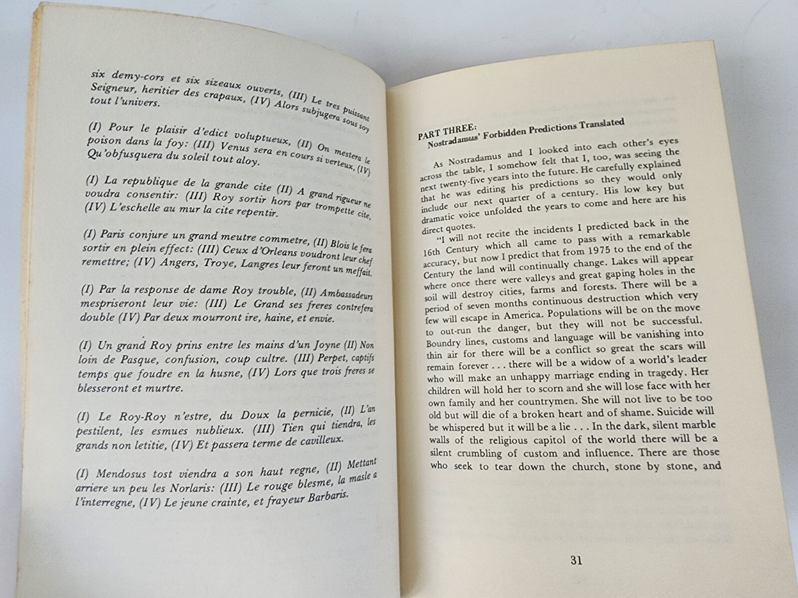 Criswell’s Forbidden Predictions Based on Nostradamus and the Tarot Vtg 1st Ed !