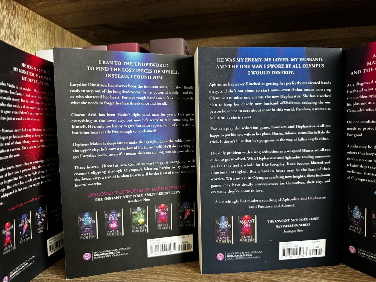 Katee Robert Dark Olympus Paperback Set Neon Gods 8 Books Paperback