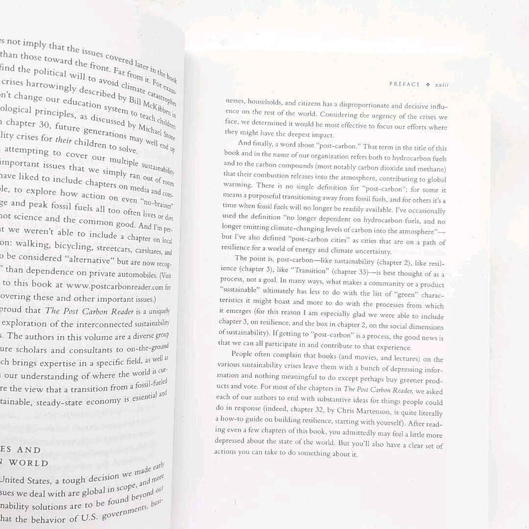 The Post Carbon Reader by Richard Heinberg and Daniel Lerch 1st Edition Book