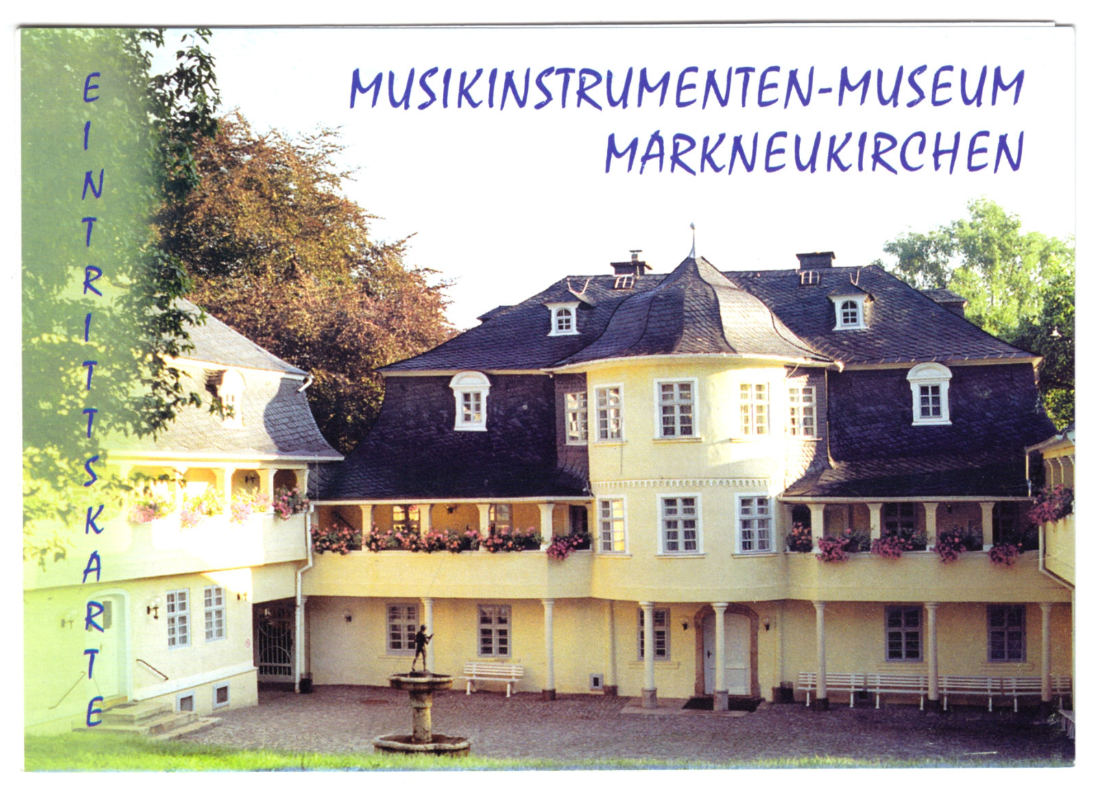 Eintrittskarte, Markneukirchen, Musikinstrumenten-Museum, 1990er