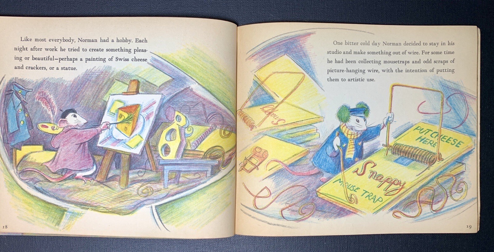 1960s VINTAGE Paperback 1st Edition Children’s Book DON FREEMAN mouse ART illus