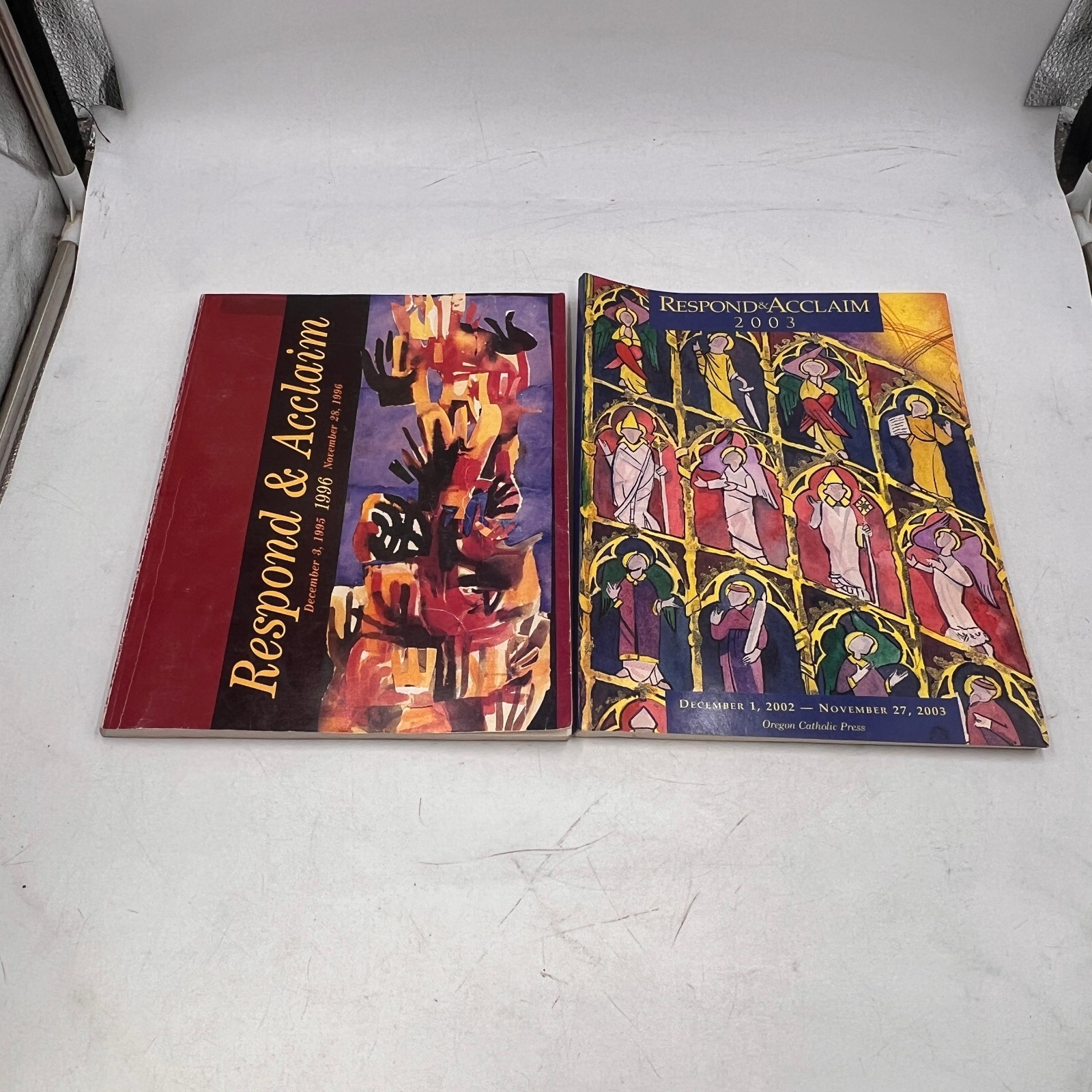 TWO VINTAGE OCP Respond & Acclaim 1996 2002 CATHOLIC LITURGY & HYMNS HYMNAL