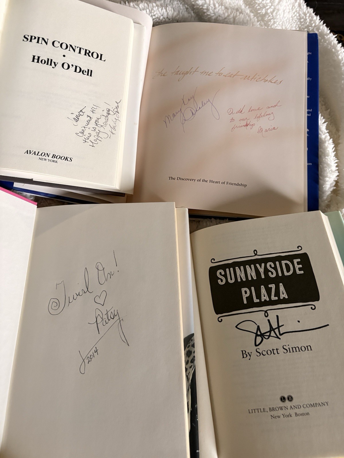 Mary Kay Shelley Scott Simon Holly Odell Patsy Claremont SIGNED Lot 4 HC DJ￼￼