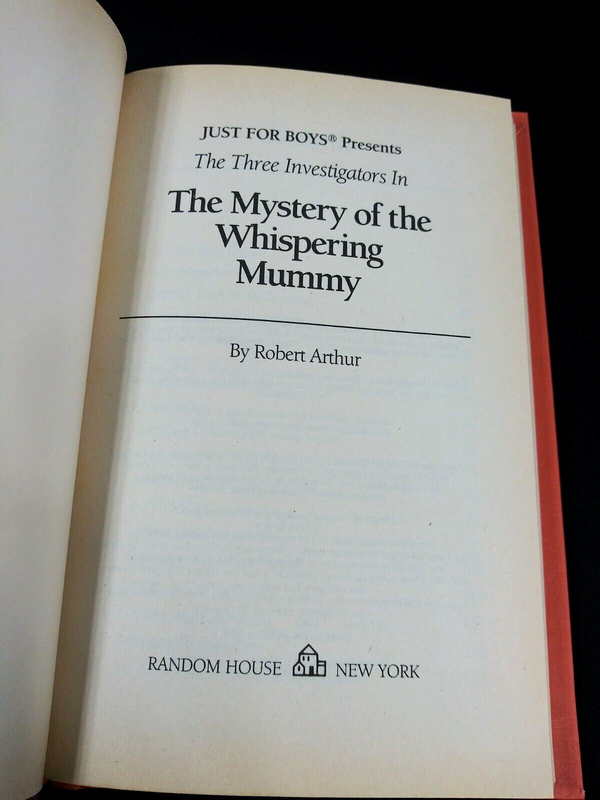 Vintage 80s Just For Boys Book Lot of 2 Weekly Reader Mystery Hardcover YA