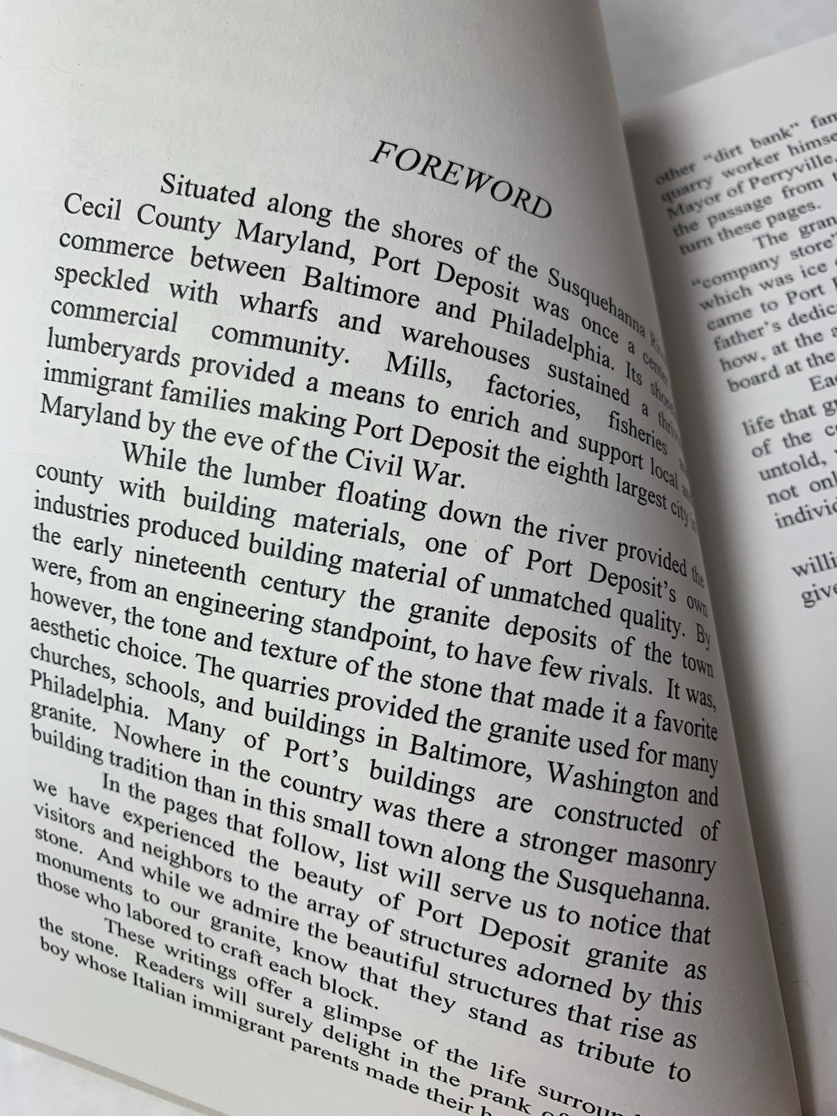 We Called It The Everlasting Granite Port Deposit Quarry Stories 2003