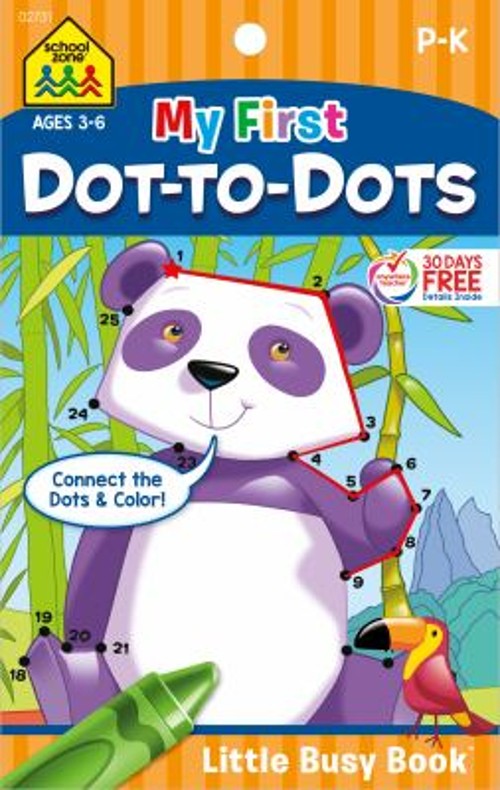My First Dot-to-Dots Paperback School Zone Staff