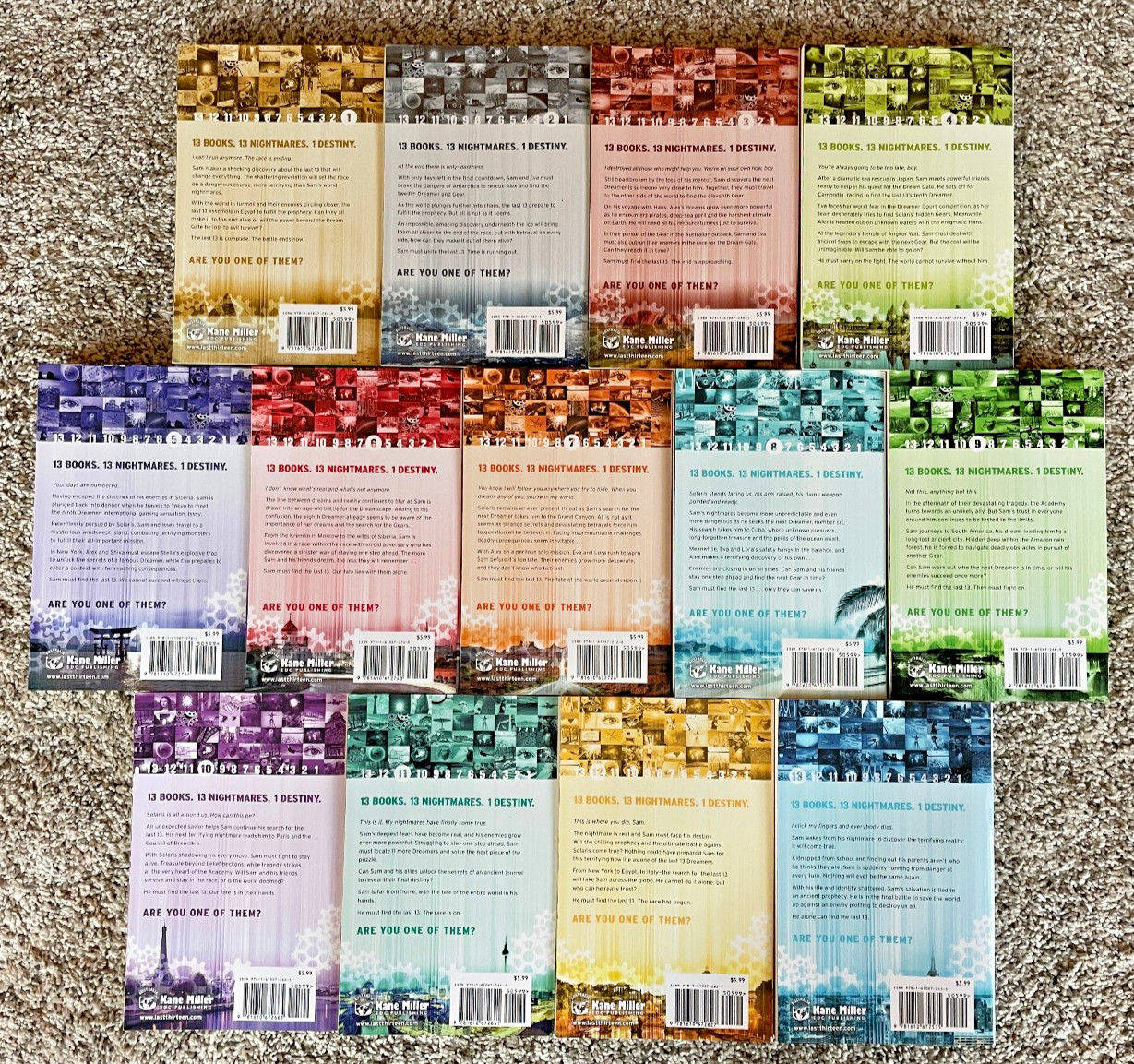 The Last Thirteen by James Phelan, Complete Set 1-13 (Kane Miller 2014) PB