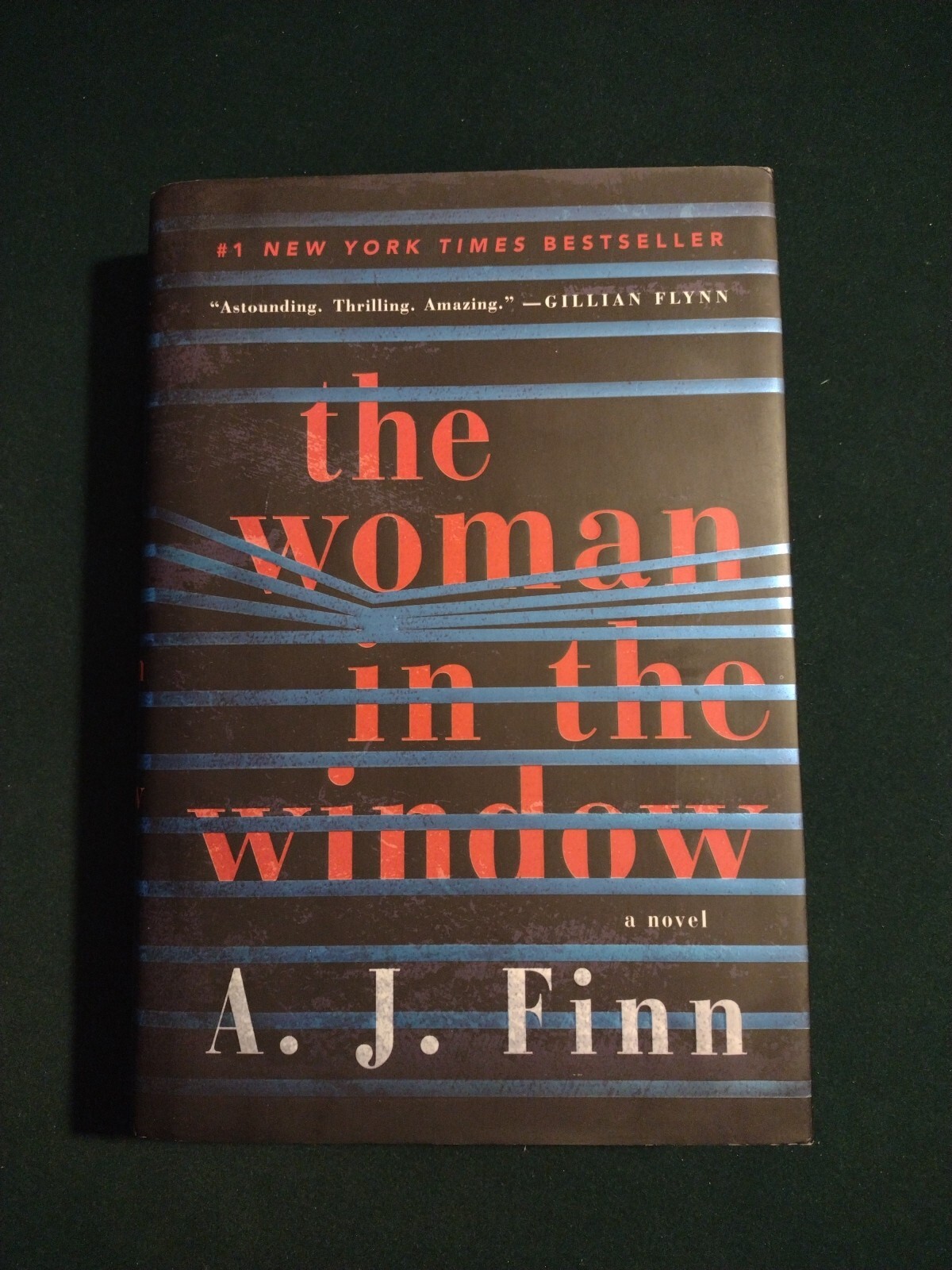 The Woman in the Window by A. J. Finn (2018 HC) Signed WILLIAM MORROW 9th Print