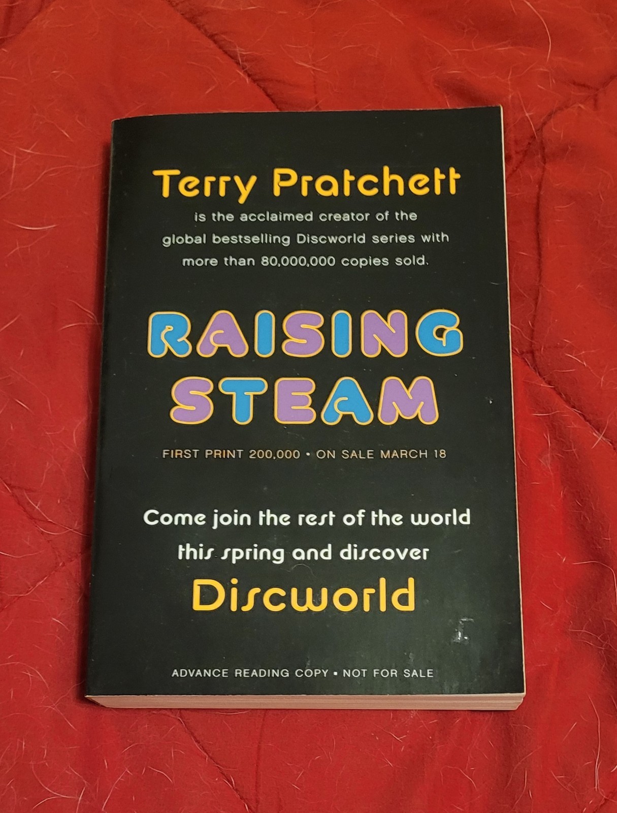 “Raising Steam” by Terry Pratchett ARC (advanced reading copy) Discworld 2013 PB