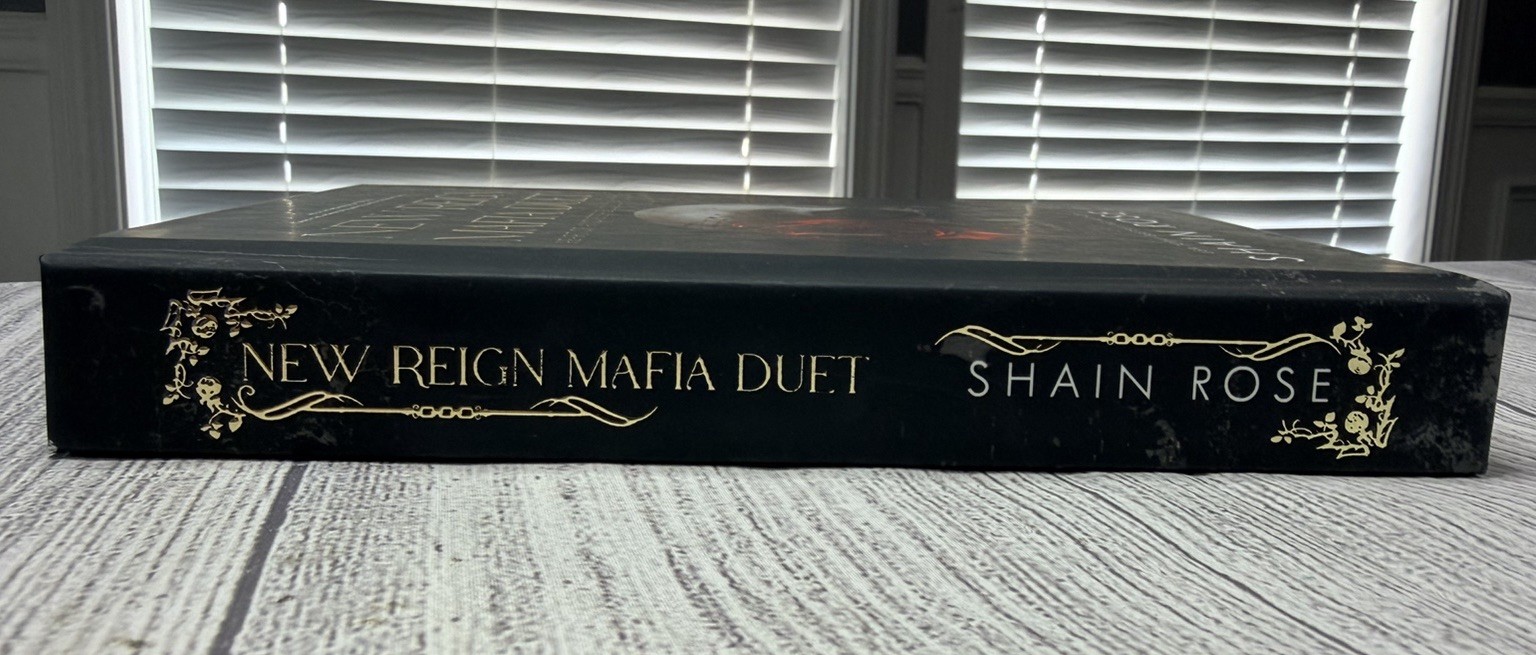 Shain Rose New Reign Mafia Duet Hardback Gold Foil Signing Exclusive Signed HTF