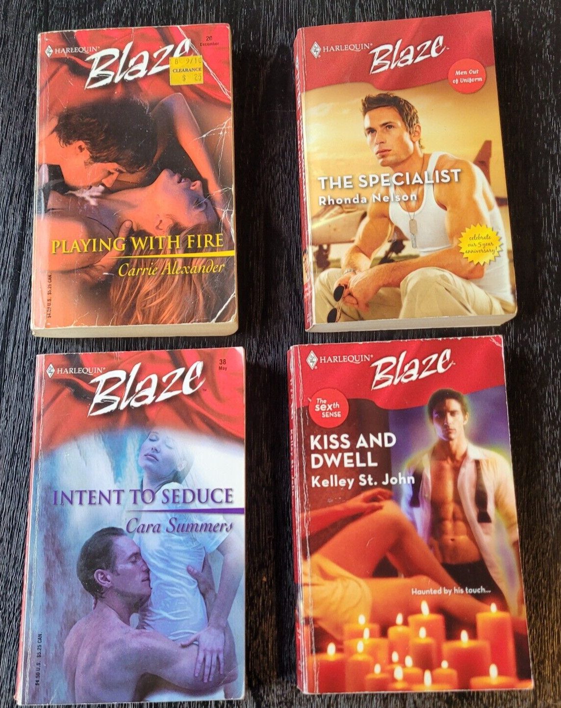 Harlequin Blaze Lot of 4 Romance Paperbacks – Playing with Fire