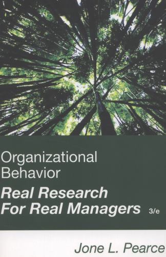 ORGANIZATIONAL BEHAVIOR Jone L. Pearce paperback Used – Very Good