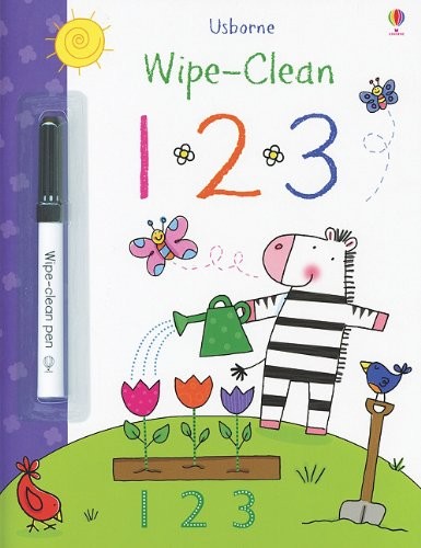 Wipe- Clean 123 Book (Usborne Wipe-Clean Books) by Lamb