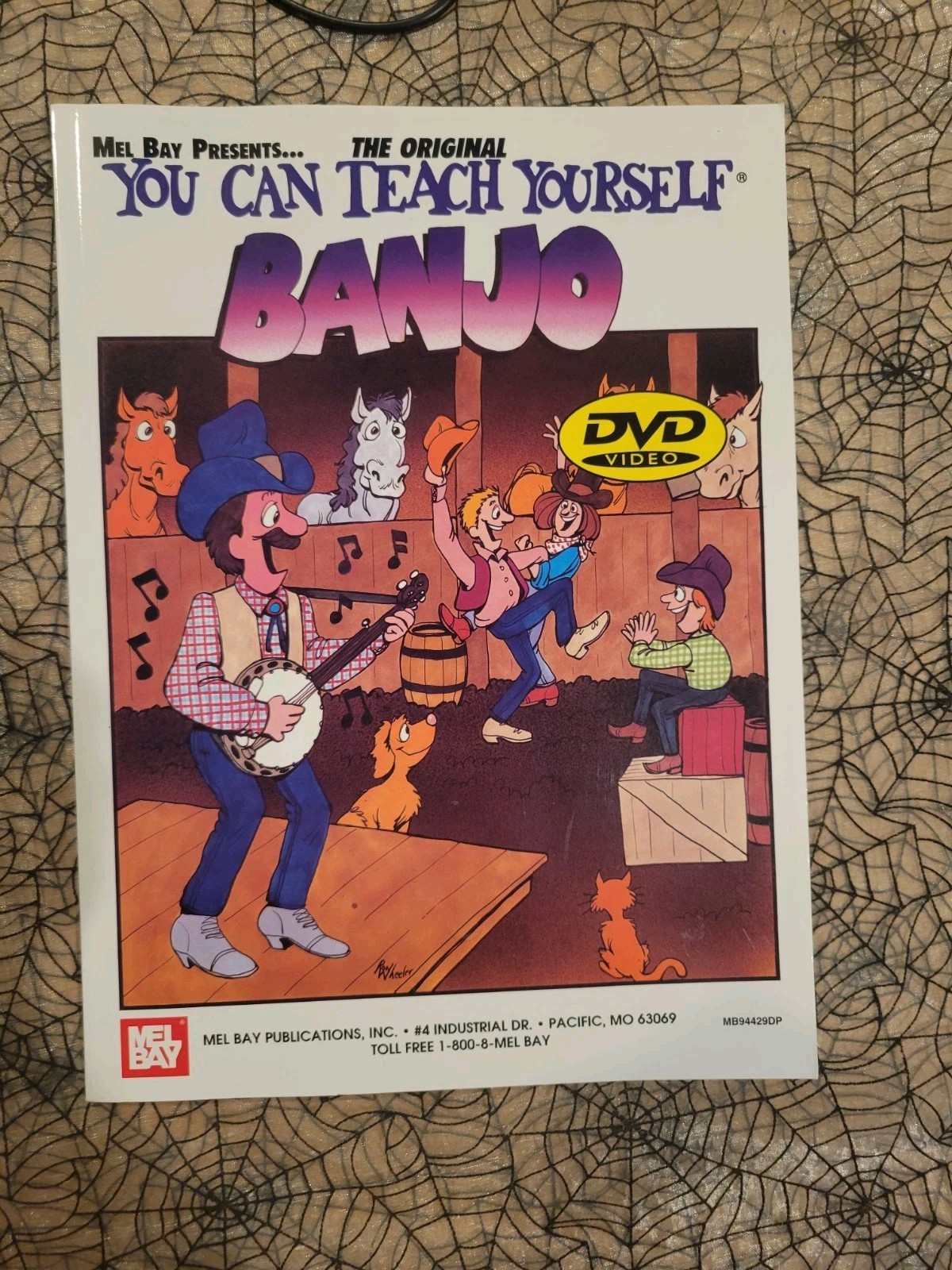 You Can Teach Yourself Banjo Book + DVD Mel Bay Method Tab Tablature