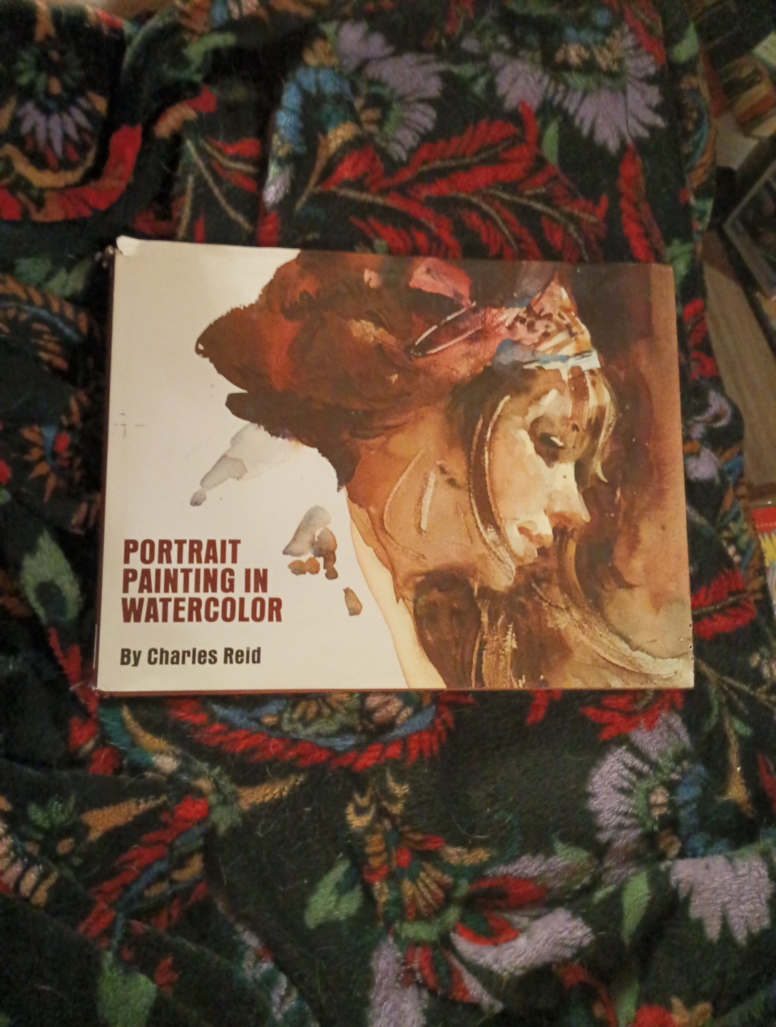 Portrait Painting in Watercolor by Charles Reid Hardcover DJ Book