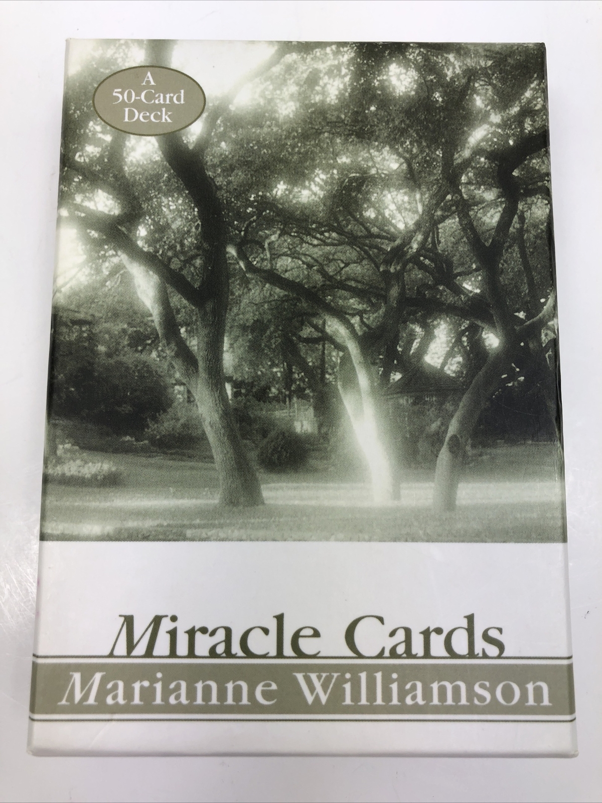Miracle Cards by Williamson, Marianne 50 Card Deck 2002 5 in x 3.5 in Ships Free