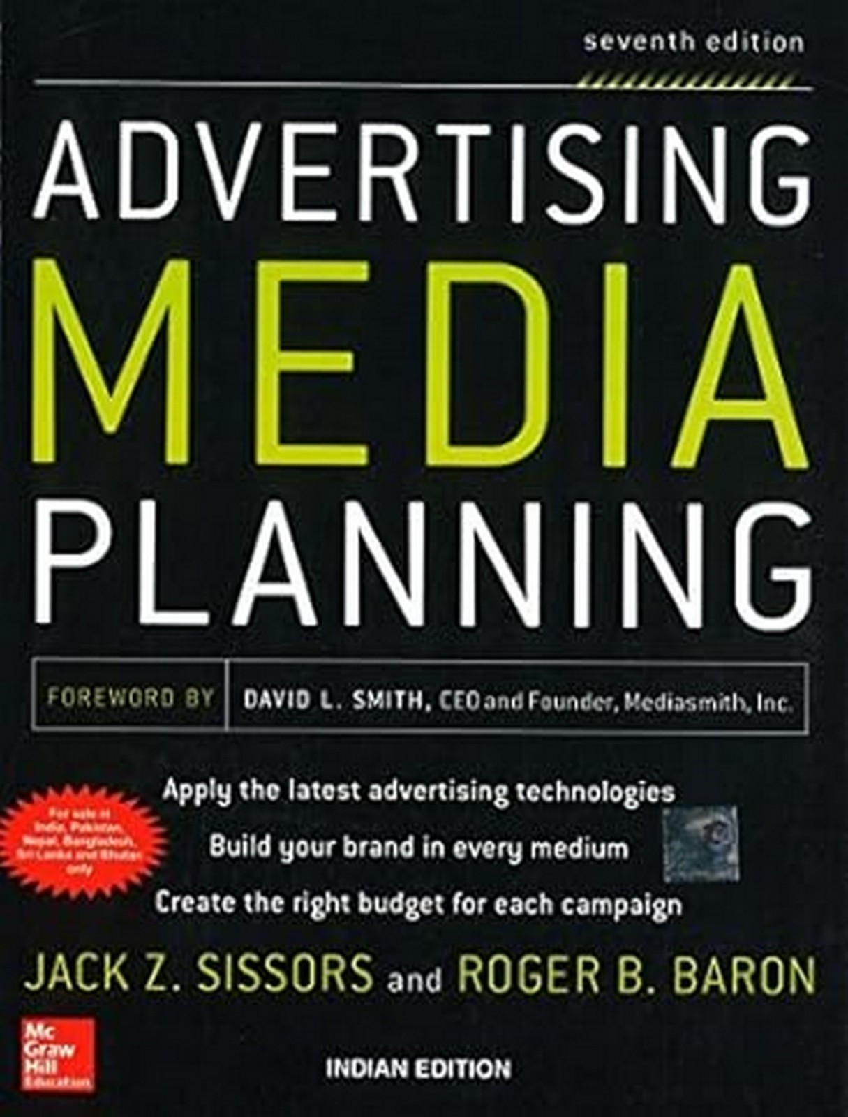NEW: Advertising Media Planning by Roger Baron 7th INTL ED -9780071071017
