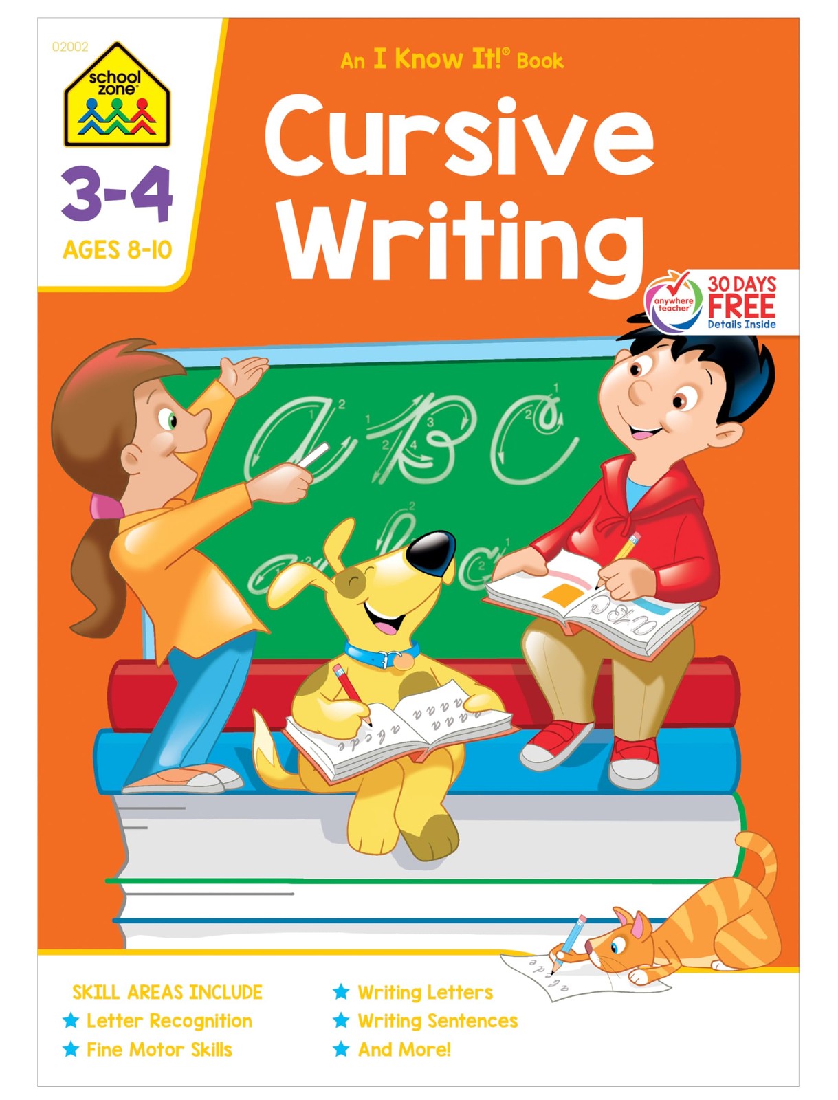 School Zone Cursive Writing Workbook: 32 Pages,