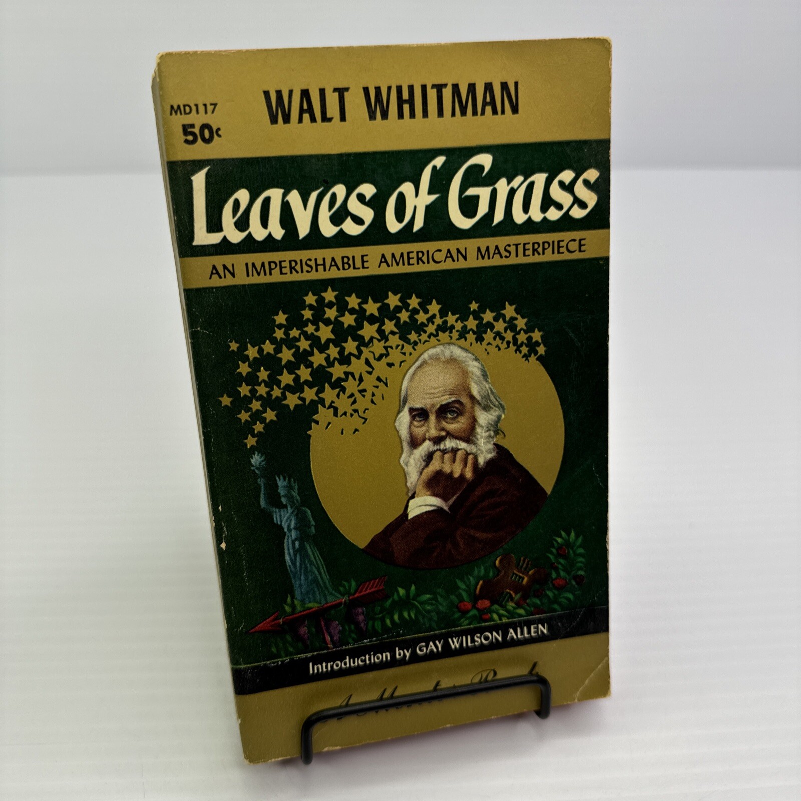 Leaves of Grass Walt Whitman Mentor Book 1958 Paperback Poems American Poetry