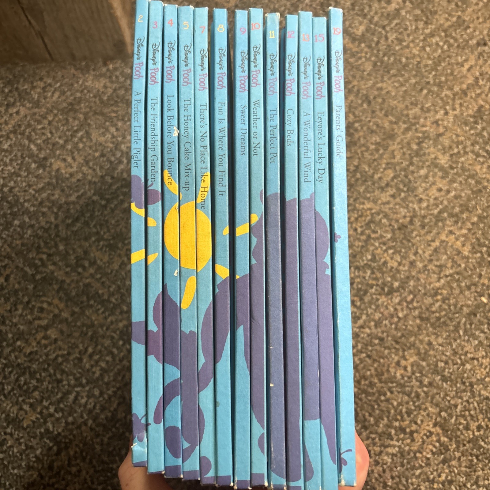 Volume 2-5, 7-13, 15, 19 Disney’s Out & About With Pooh A Grow And Learn Library