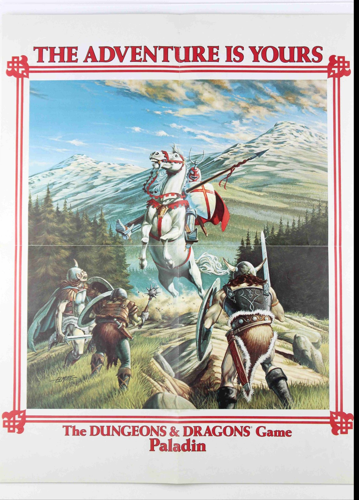 TSR Poster The Adventure is Yours Paladin Staff ORIGINAL