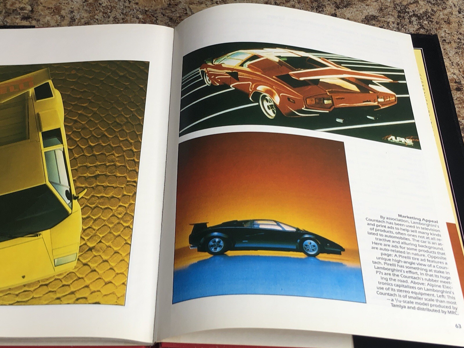 LAMBORGHINI COUNTACH BY GRAHAM ROBSON, BEEKMAN 1986 FIRST ED. 64pgs, w/DJ