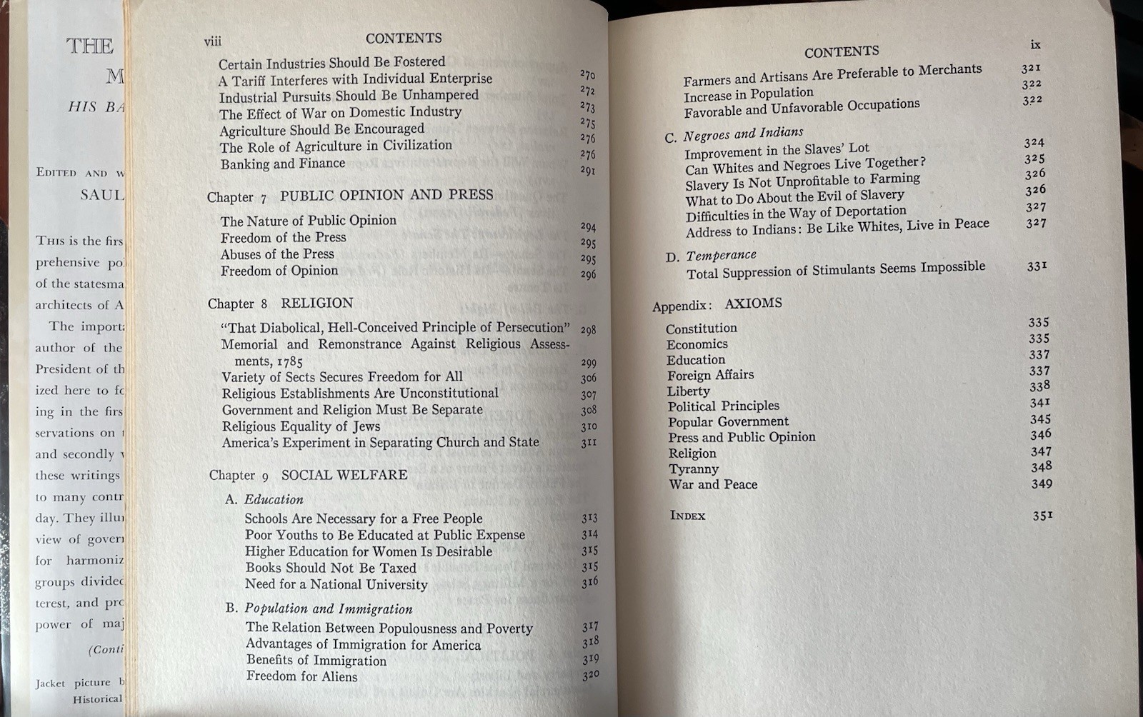 1953 The Complete Madison: His Basic Writings U.S. Constitution Book