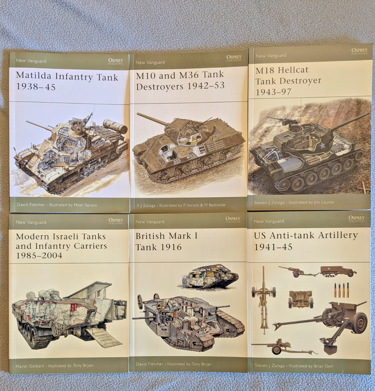 Lot of 6 Osprey New Vanguard series Illustrated Military history books #8 – 107
