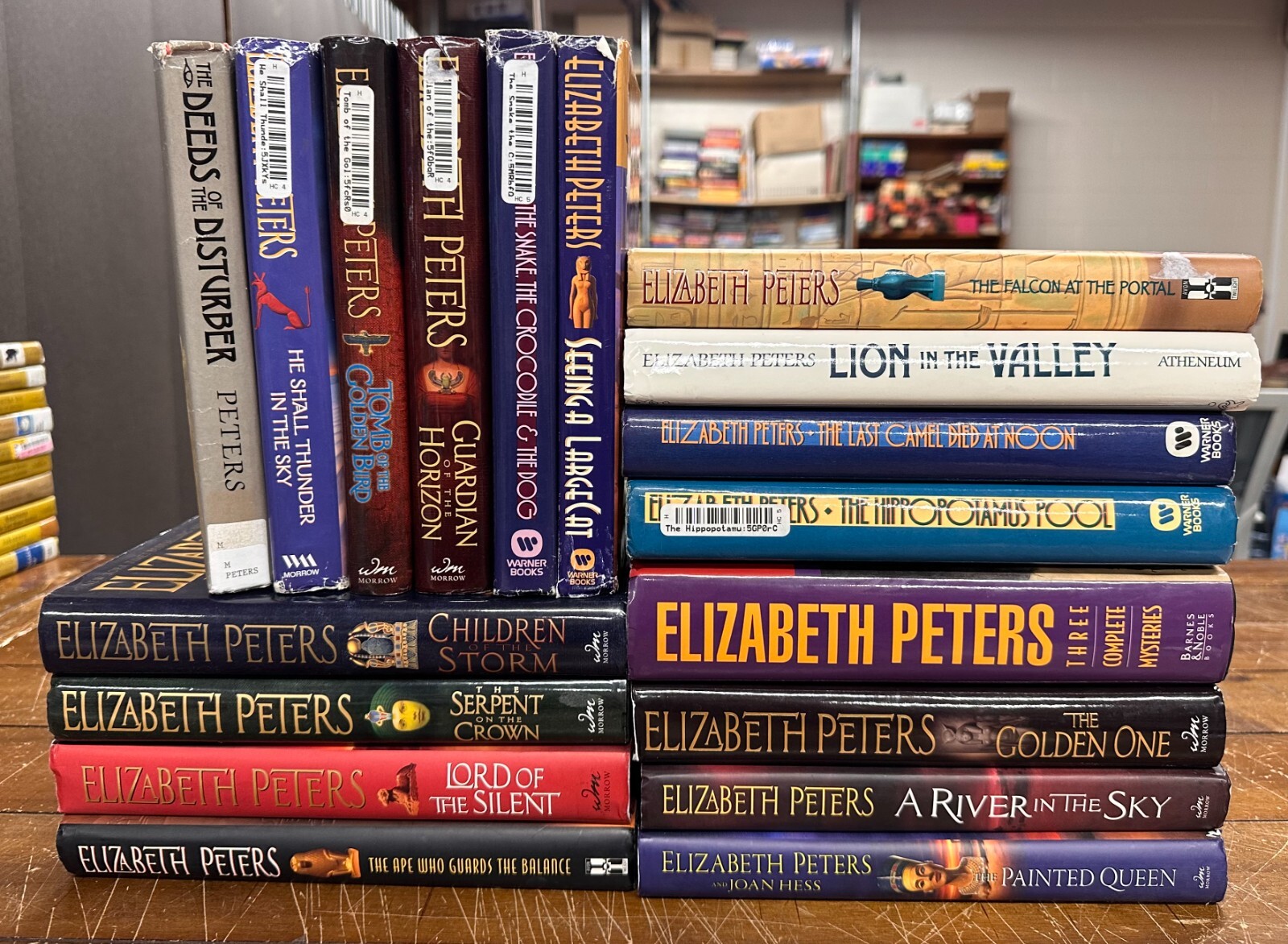 Hardcover Elizabeth Peters AMELIA PEABODY Complete Series Lot (1-20) Set HC