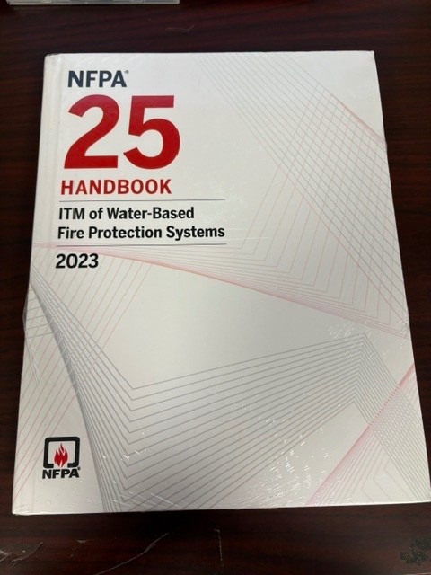 NFPA25 Handbook, ITM of Water-Based Fire Protection Systems, 2023 ed BRAND NEW