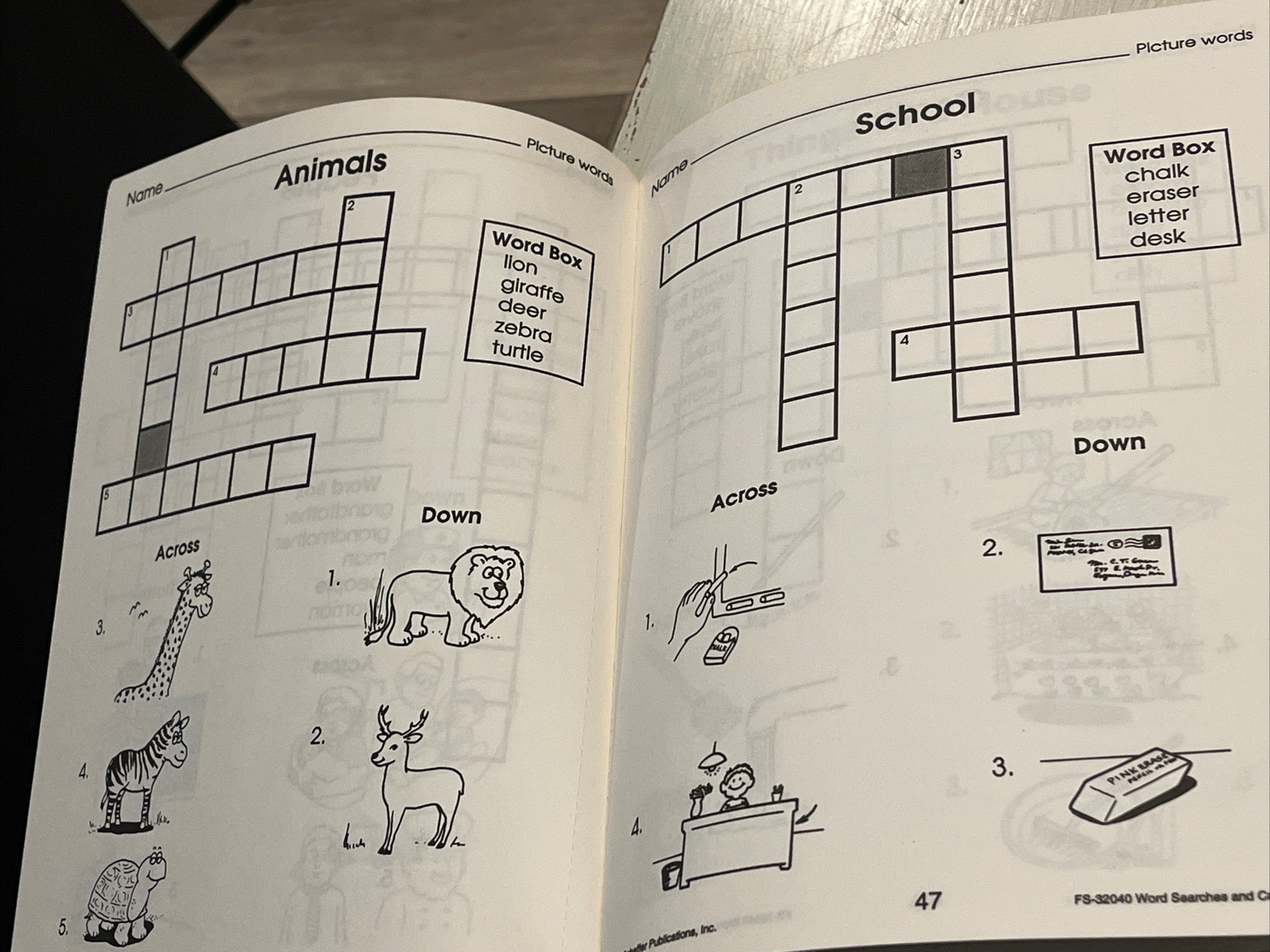 Word Searches & Crossword Puzzles Grades 1-2 125+ Pages Frank Schaeffer ￼pub.