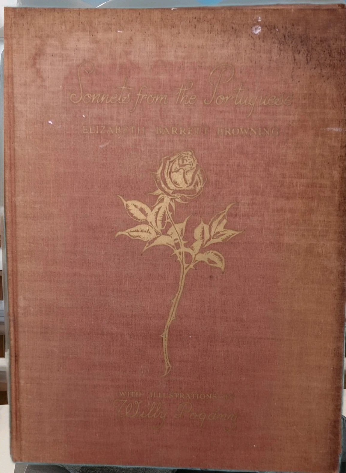 1900s Antique Sonnets Willy Pogany Sensual Illustration Barrett Browning HC Book