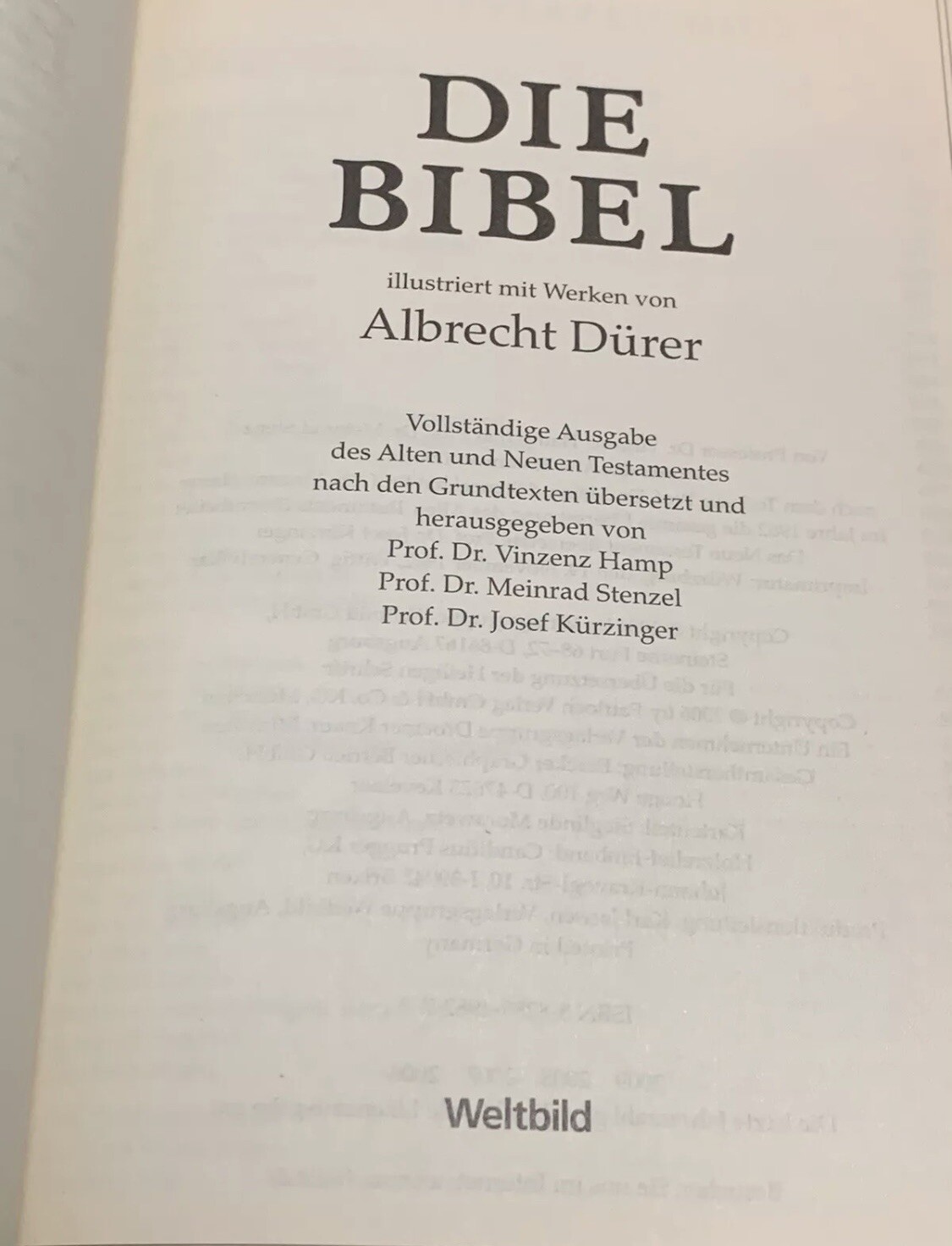 Die Bibel Illustriert Mit Werken Von Albrecht Durer Hamp German Bible 2006