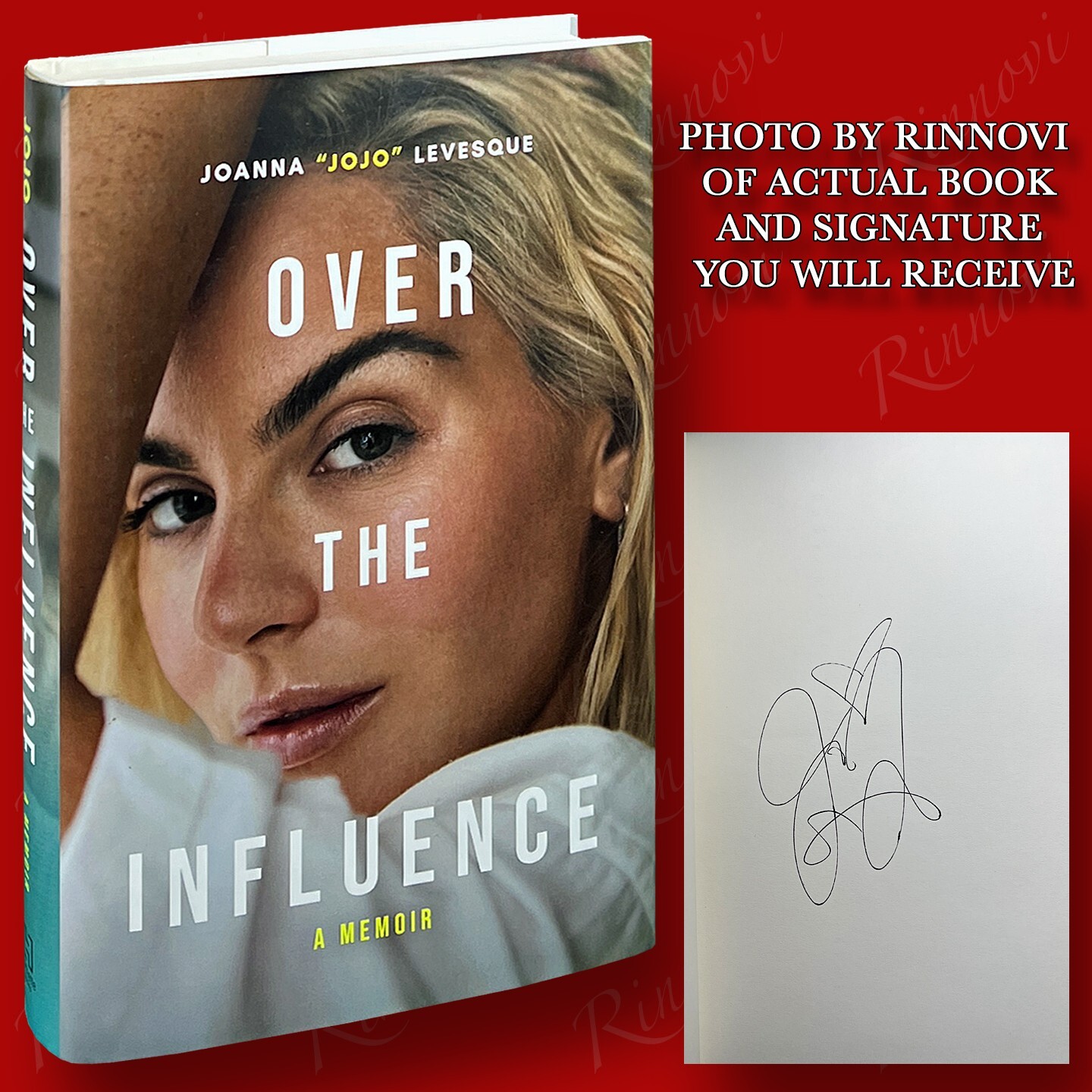 Over The Influence SIGNED Joanna “Jojo” Levesque (2024,HC,1st/1st) BRAND NEW