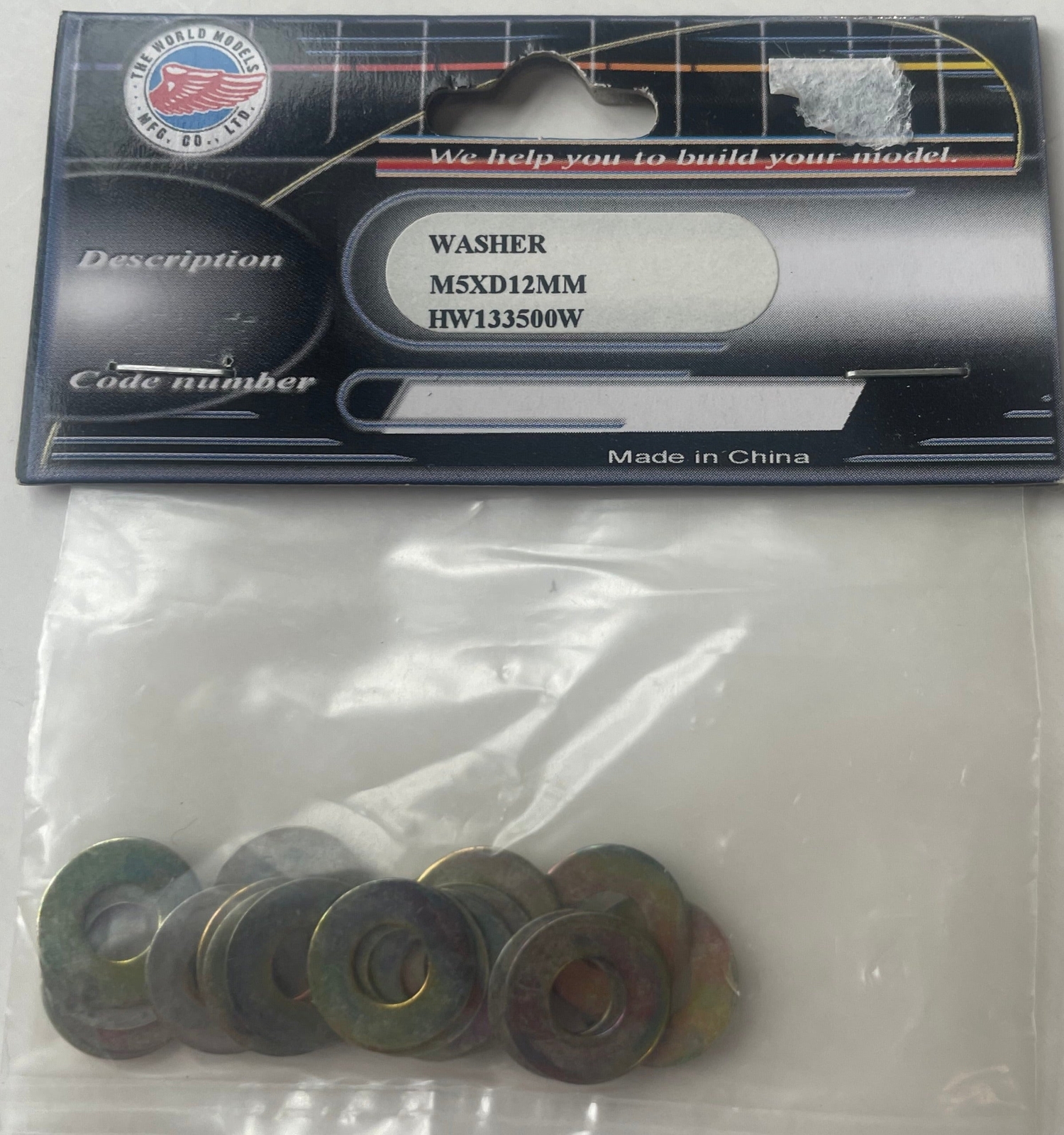 The World Models 5x12mm Flat Washer (20 pcs) HW133500W