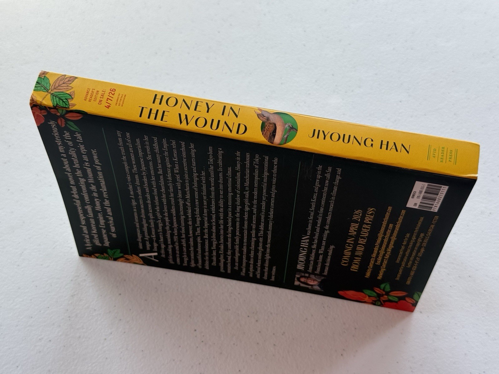Honey in the Wound Jiyoung Han 2026 ARC Advance Reader’s Copy Uncorrected Proof