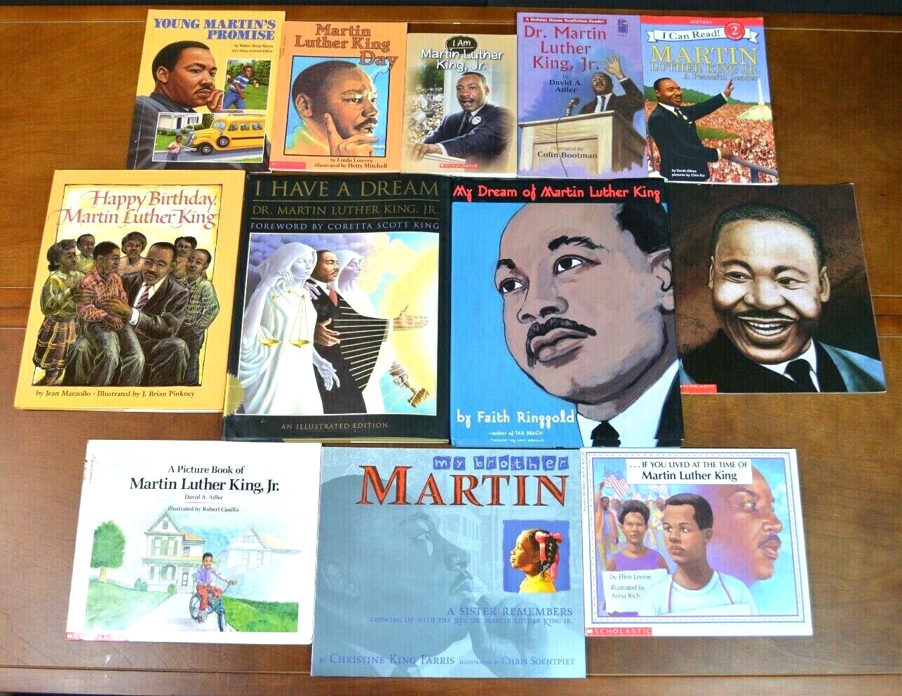 Lot 12 HBPB MARTIN LUTHER KING JR BIOGRAPHY Picture Books Black History Month M1