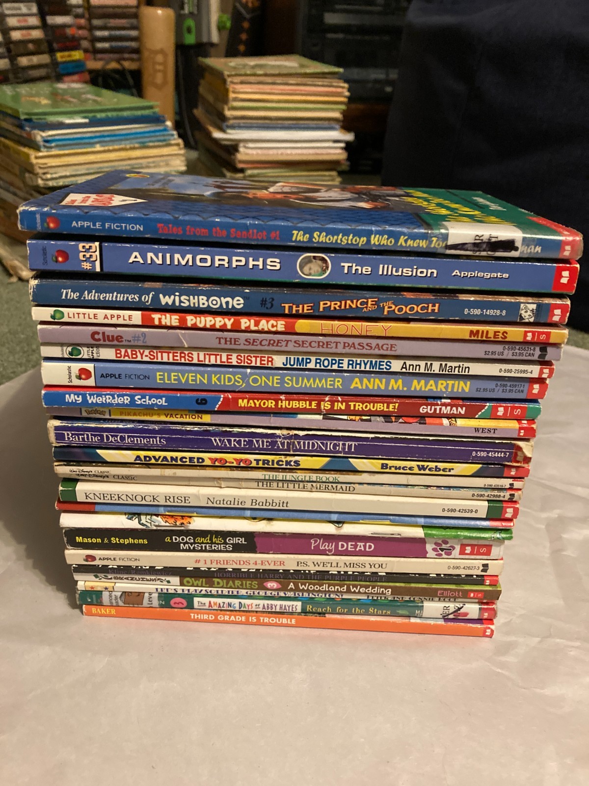 Lot of 24 Scholastic Juvenile Fiction Chapter Books for Boys & Girls Kids Young