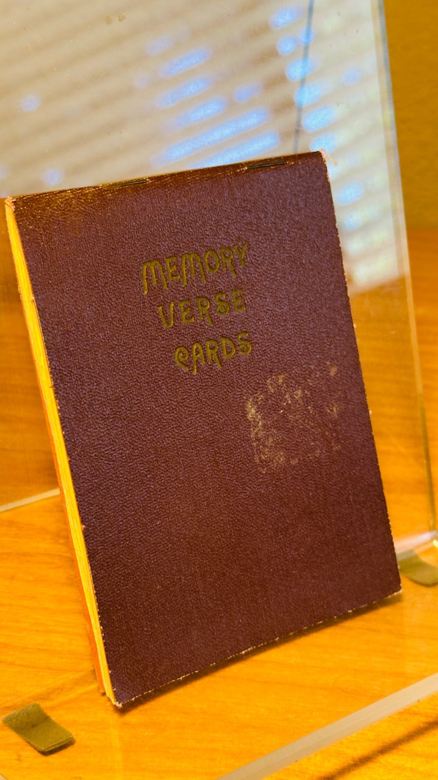 1950 Memory Verse Cards Vintage Sunday School Lesson 1-12, Words from Bible