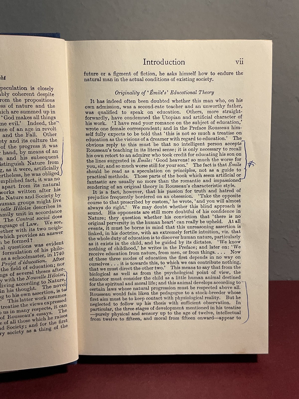 Everyman’s Library No. 518: Rousseau’s Émile or Education, Translated by Foxley