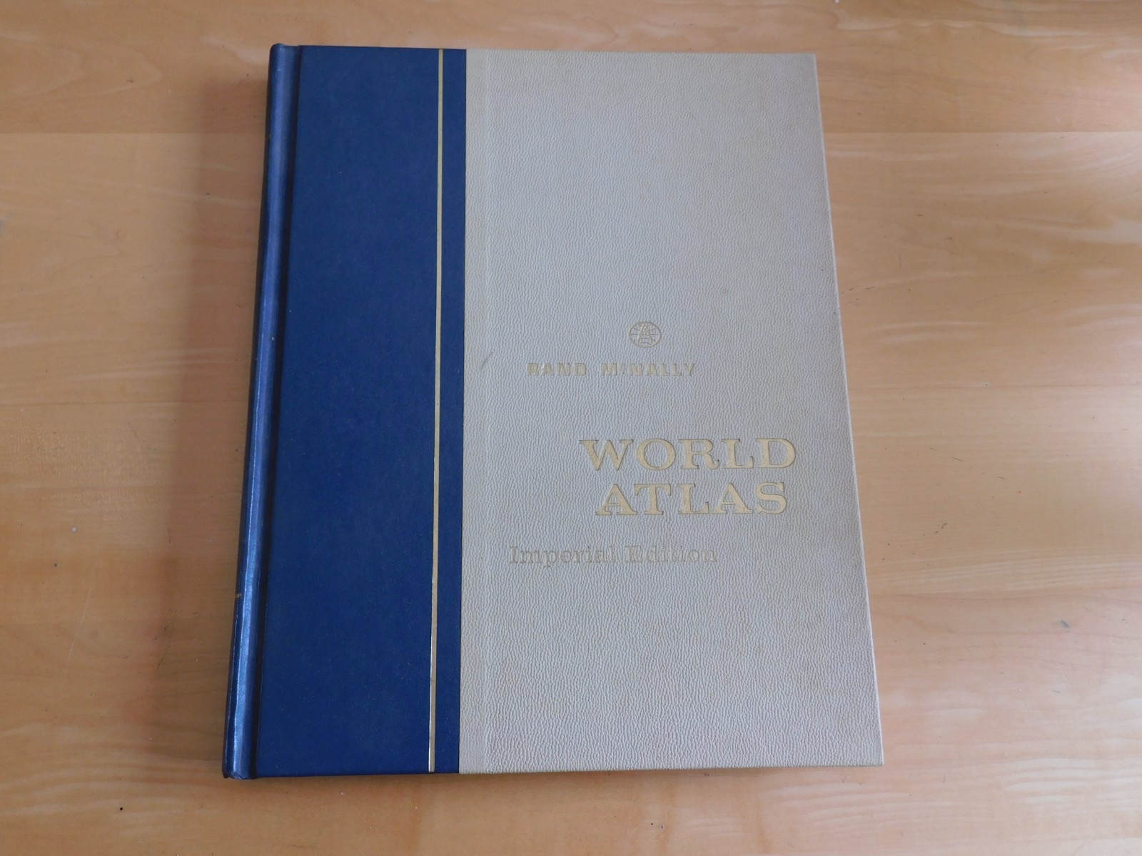 Rand McNally World Atlas Imperial Edition 1965 Vintage Hardcover Maps