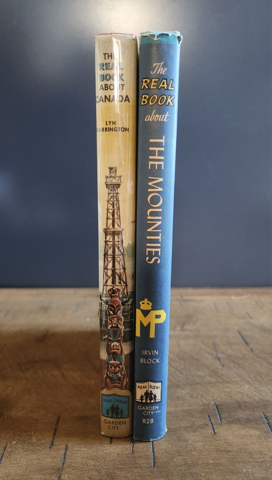 Lot Of 2 Real Books The Real Book About Canada And The Mounties, Hardcover…
