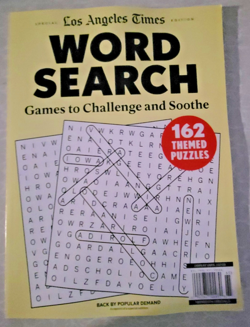 LA Times Word Search – Special Edition – 162 Themed Puzzles – Challenge & Soothe
