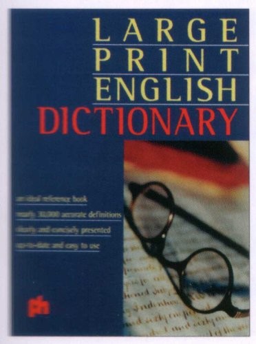 Large Print English Dictionary by Unnamed, Unnamed Book The Fast Free Shipping