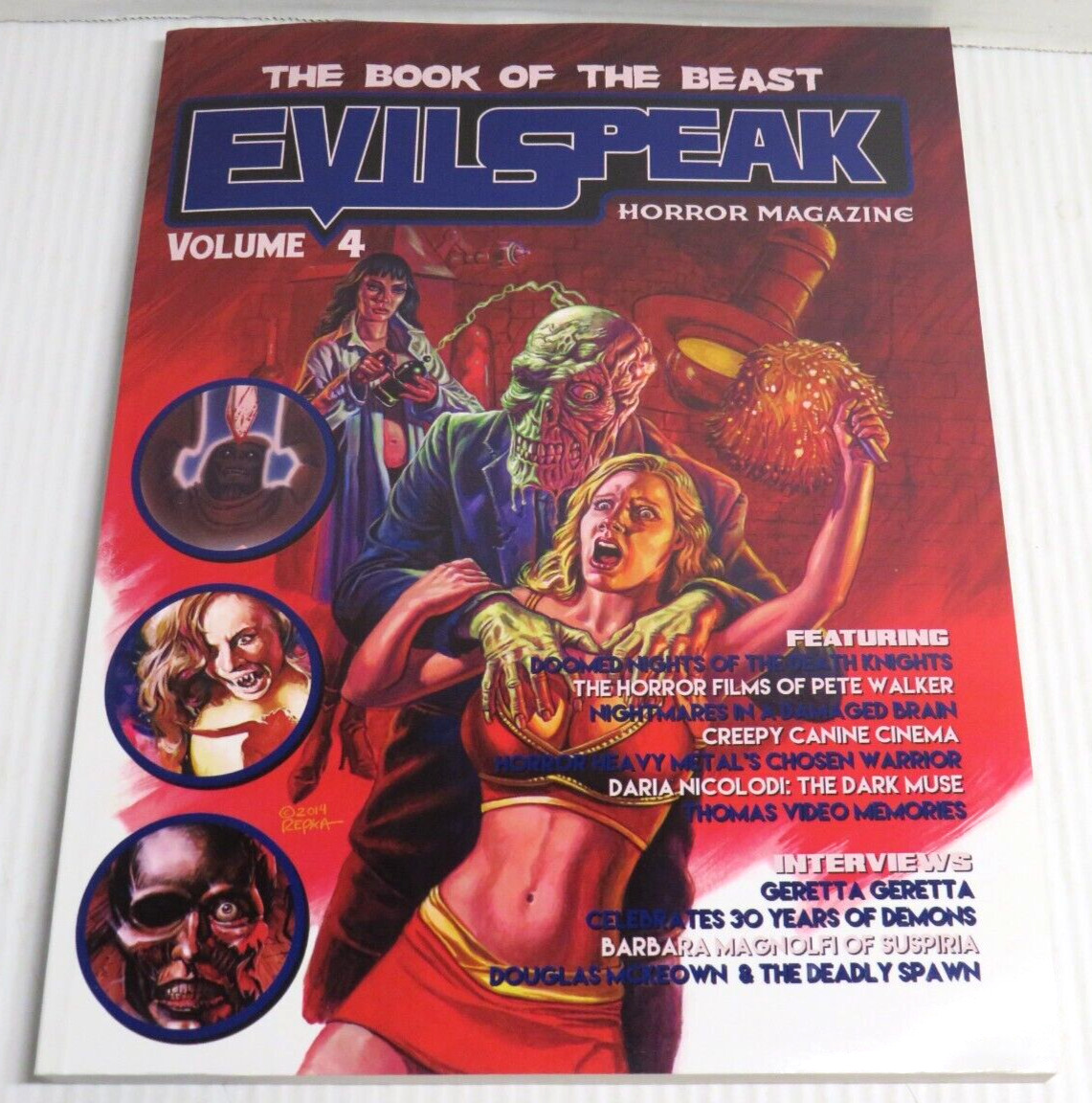 EVIL SPEAK HORROR MAGAZINE VOL 4 2015 TPB GERETTA GERETTA PETE WALKER SUSPIRIA